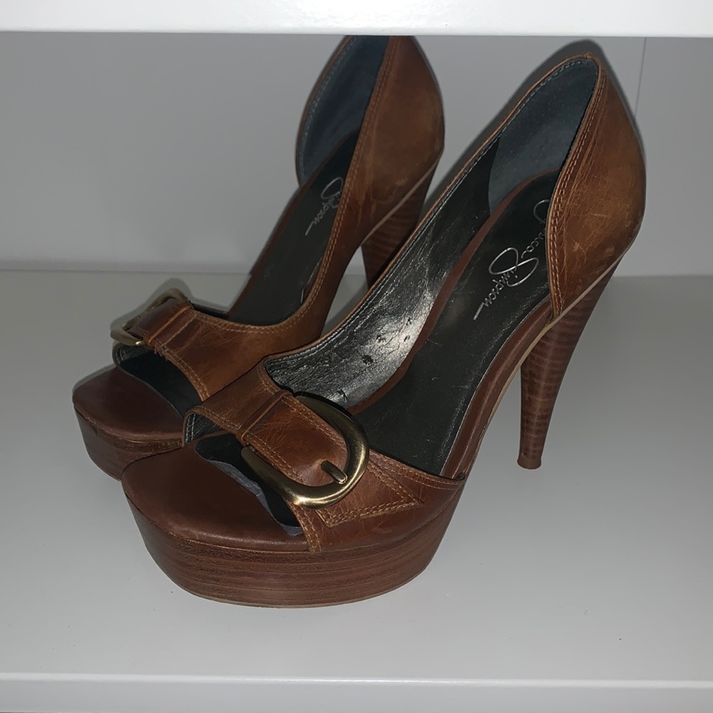 Jessica Simpson platform heels